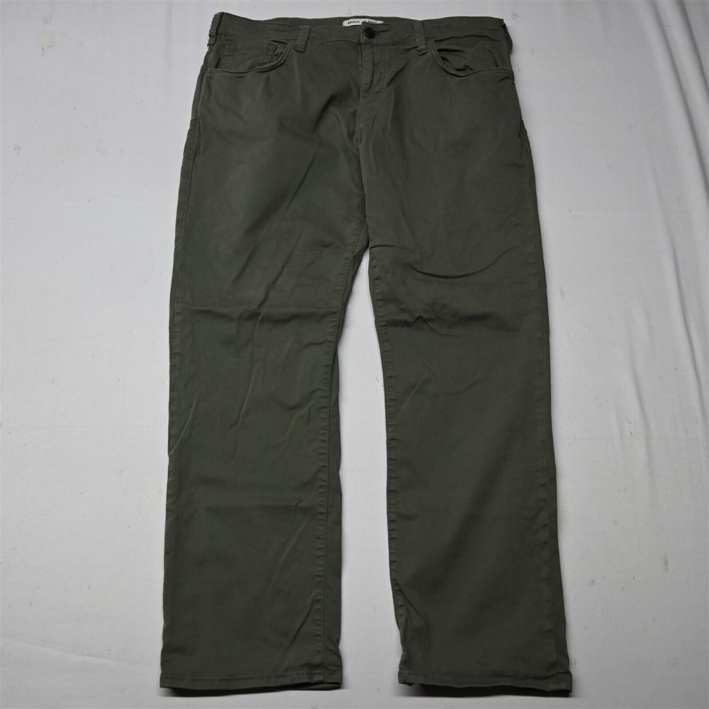 Mavi 38x32 Matt Relaxed Straight‎ Green Stretch Denim Mens Jeans